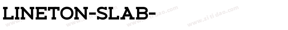 Lineton-Slab字体转换