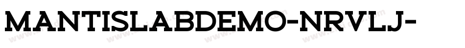 MantiSlabDemo-nRvLJ字体转换