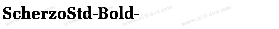 ScherzoStd-Bold字体转换