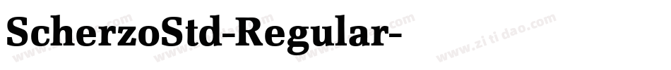 ScherzoStd-Regular字体转换