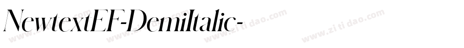 NewtextEF-DemiItalic字体转换