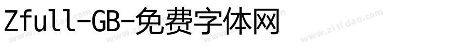 Zfull-GB字体转换