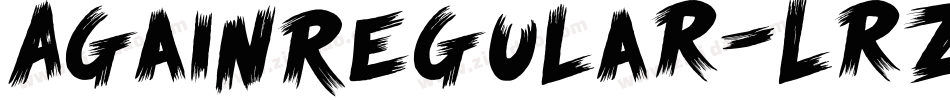 AgainRegular-LrzE字体转换
