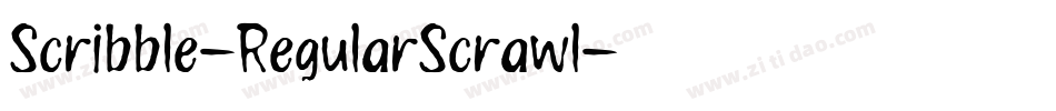 Scribble-RegularScrawl字体转换