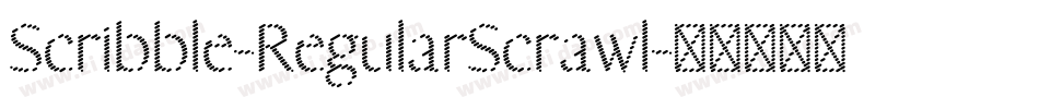 Scribble-RegularScrawl字体转换