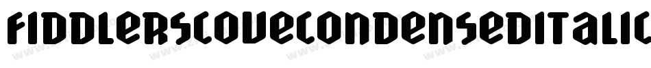 FiddlersCoveCondensedItalic-P00B字体转换