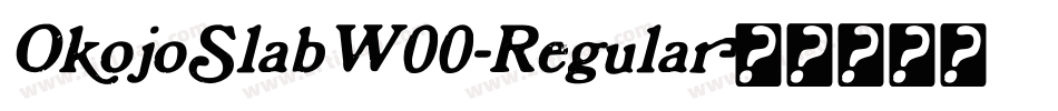 OkojoSlabW00-Regular字体转换