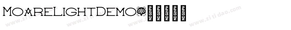 MoareLightDemo字体转换