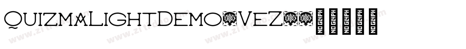 QuizmaLightDemo-VeZ6字体转换