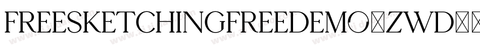 FreeSketchingFreeDemo-Zwd8字体转换