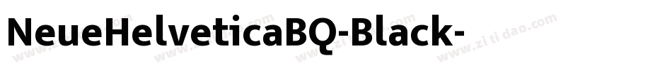 NeueHelveticaBQ-Black字体转换