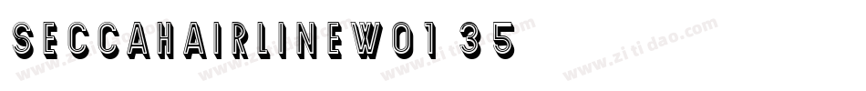 SeccaHairlineW01-35字体转换