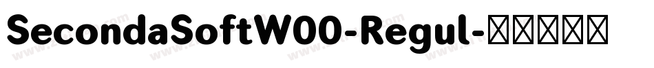 SecondaSoftW00-Regul字体转换