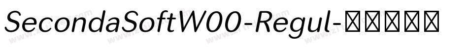 SecondaSoftW00-Regul字体转换