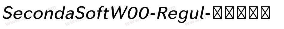 SecondaSoftW00-Regul字体转换