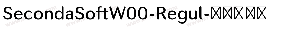 SecondaSoftW00-Regul字体转换