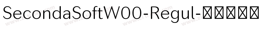 SecondaSoftW00-Regul字体转换