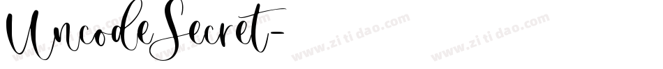 UncodeSecret字体转换
