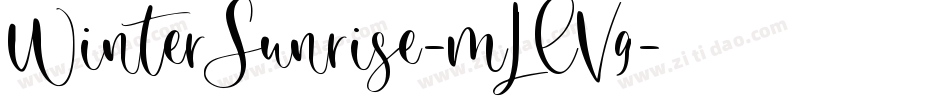 WinterSunrise-mLlV9字体转换