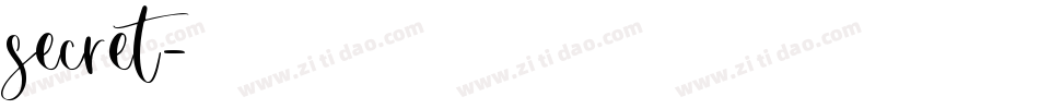 secret字体转换