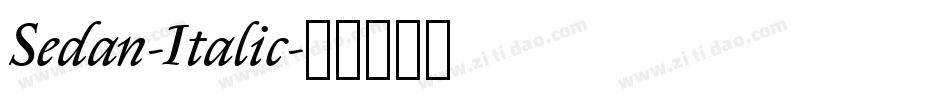 Sedan-Italic字体转换