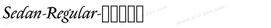 Sedan-Regular字体转换