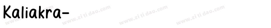 Kaliakra字体转换
