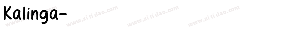 Kalinga字体转换