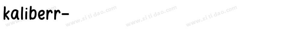 kaliberr字体转换