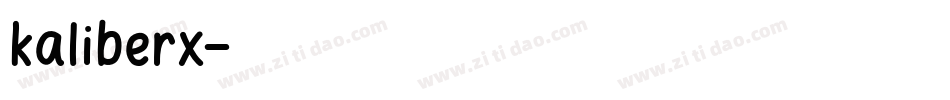 kaliberx字体转换