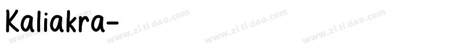 Kaliakra字体转换