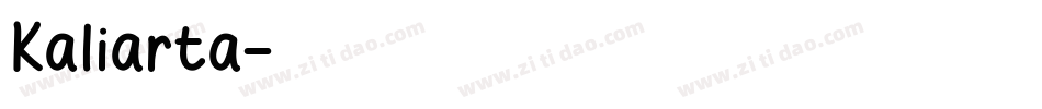 Kaliarta字体转换