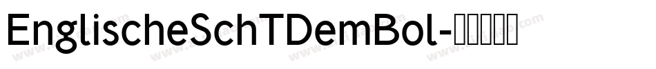 EnglischeSchTDemBol字体转换