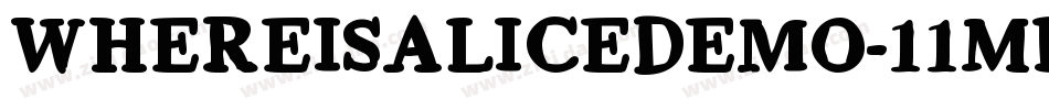 Whereisalicedemo-11ML字体转换