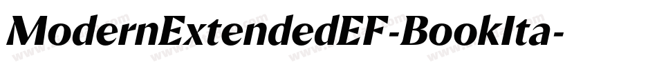 ModernExtendedEF-BookIta字体转换