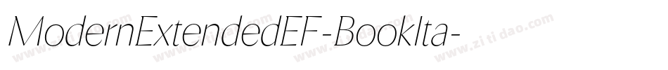 ModernExtendedEF-BookIta字体转换