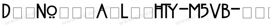 DjbNouveauLight-M5VB字体转换