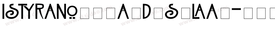 IstraNouveauDisplay字体转换