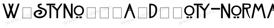 WestNouveauDidot-Normal字体转换