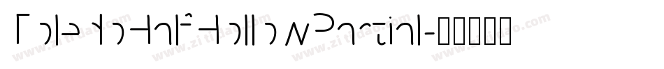 ToledoHalfHollowPartial字体转换