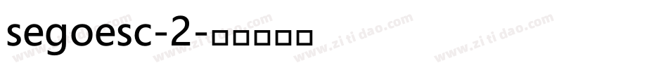 segoesc-2字体转换