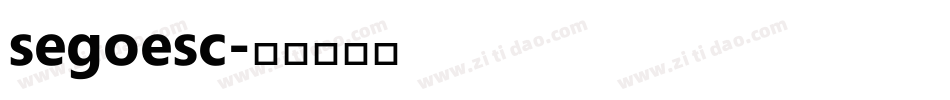 segoesc字体转换