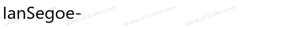 IanSegoe字体转换