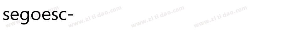 segoesc字体转换