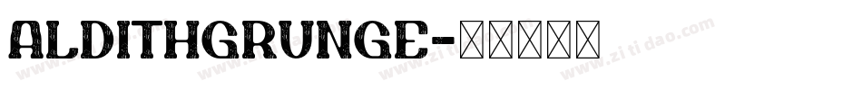 ALDITHGrunge字体转换