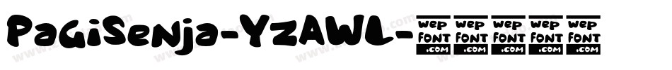 PagiSenja-YzAWL字体转换