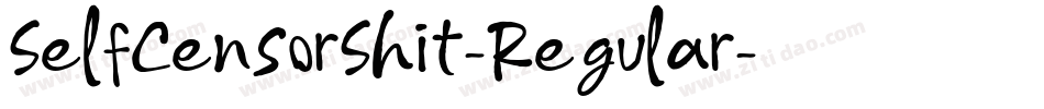 SelfCensorShit-Regular字体转换