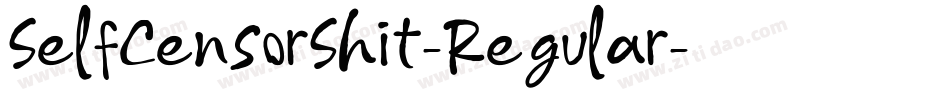 SelfCensorShit-Regular字体转换