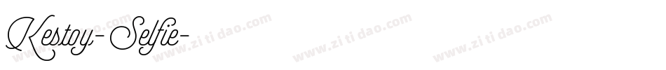 Kestoy-Selfie字体转换