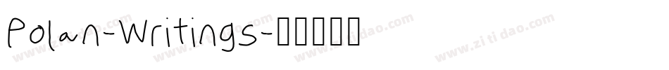 Polan-Writings字体转换